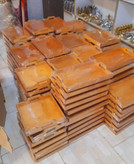 سینی تک بزرگ ساده چوبی