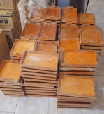 سینی تک بزرگ ساده چوبی