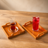 سینی تک بزرگ ساده چوبی